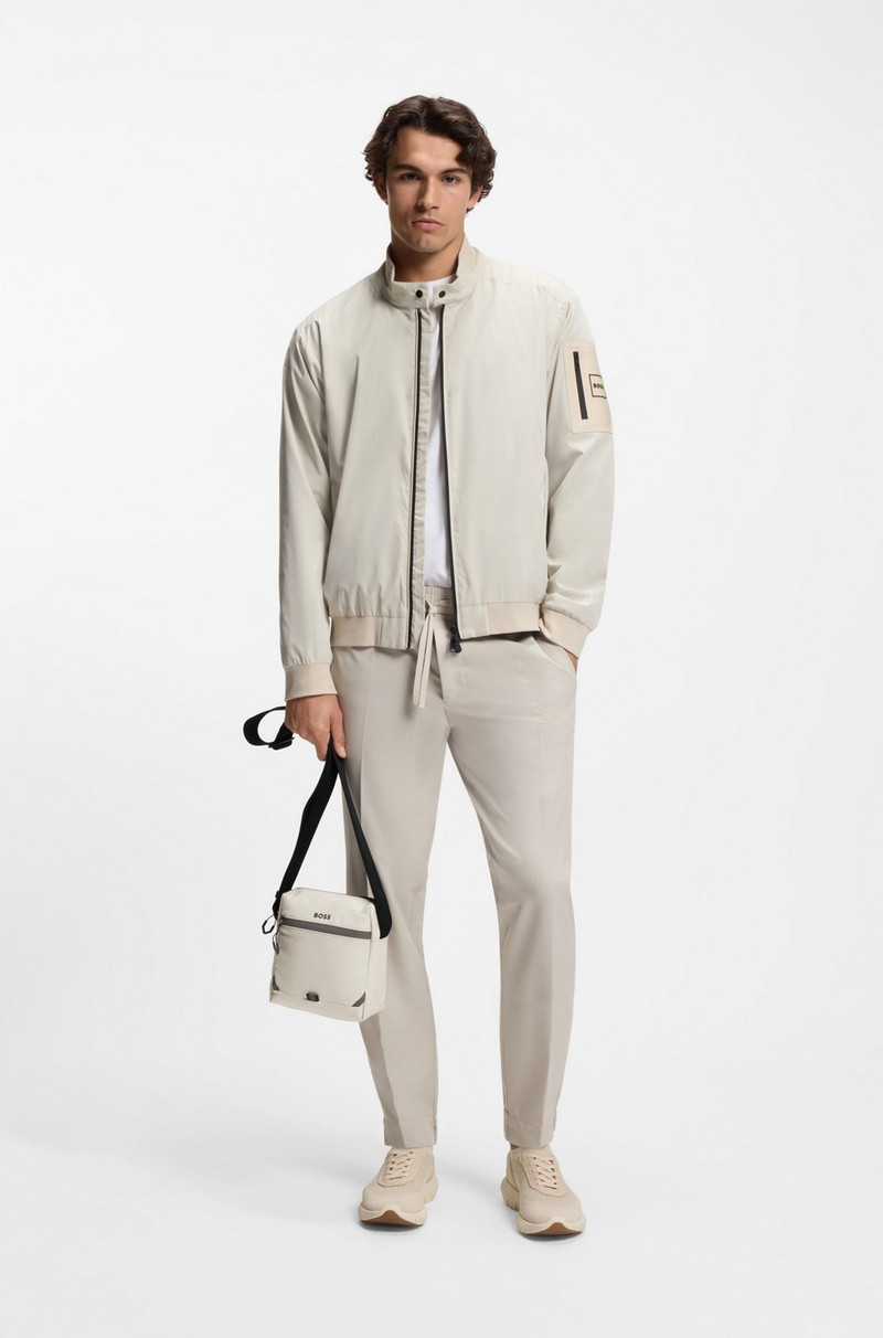 BOSS REFLECTIVE-DETAIL REPORTER BAG IN FAUX LEATHER outlook