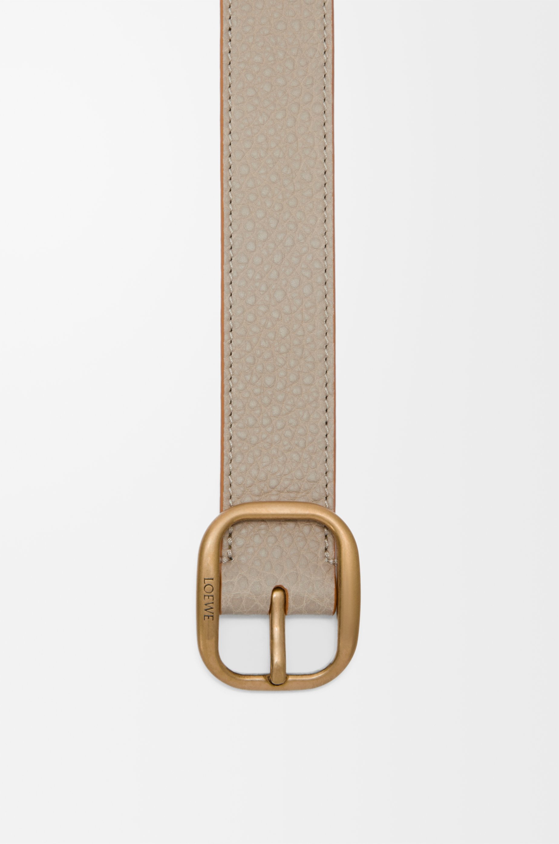 Rounded soft belt in supple grained calfskin - 2