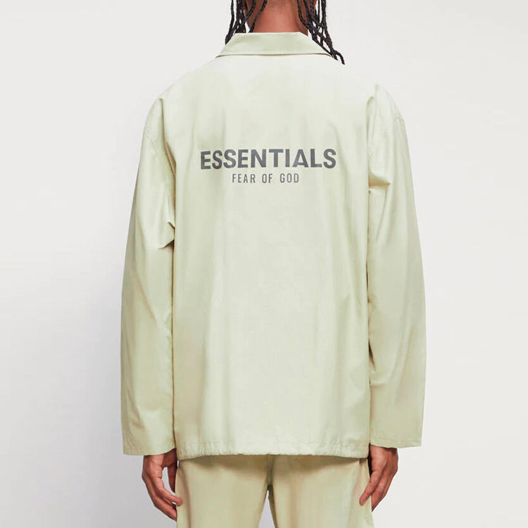 Fear of God Essentials FW20 Coach Jacket Sage 0202250500022012 - 5