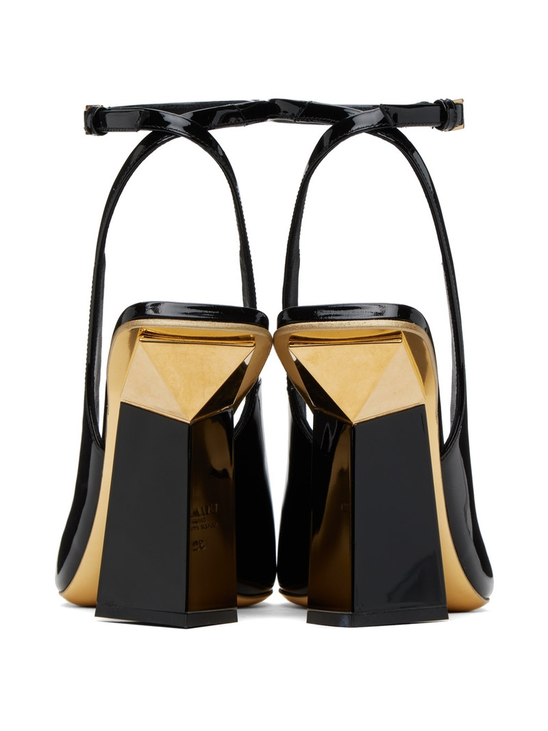 Valentino Black One Stud Hyper Heels outlook