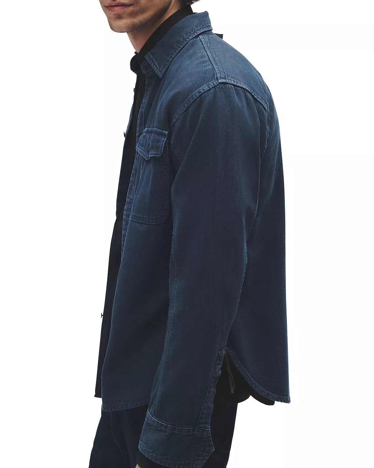 Denim Engineered Shirt Jacket - 3
