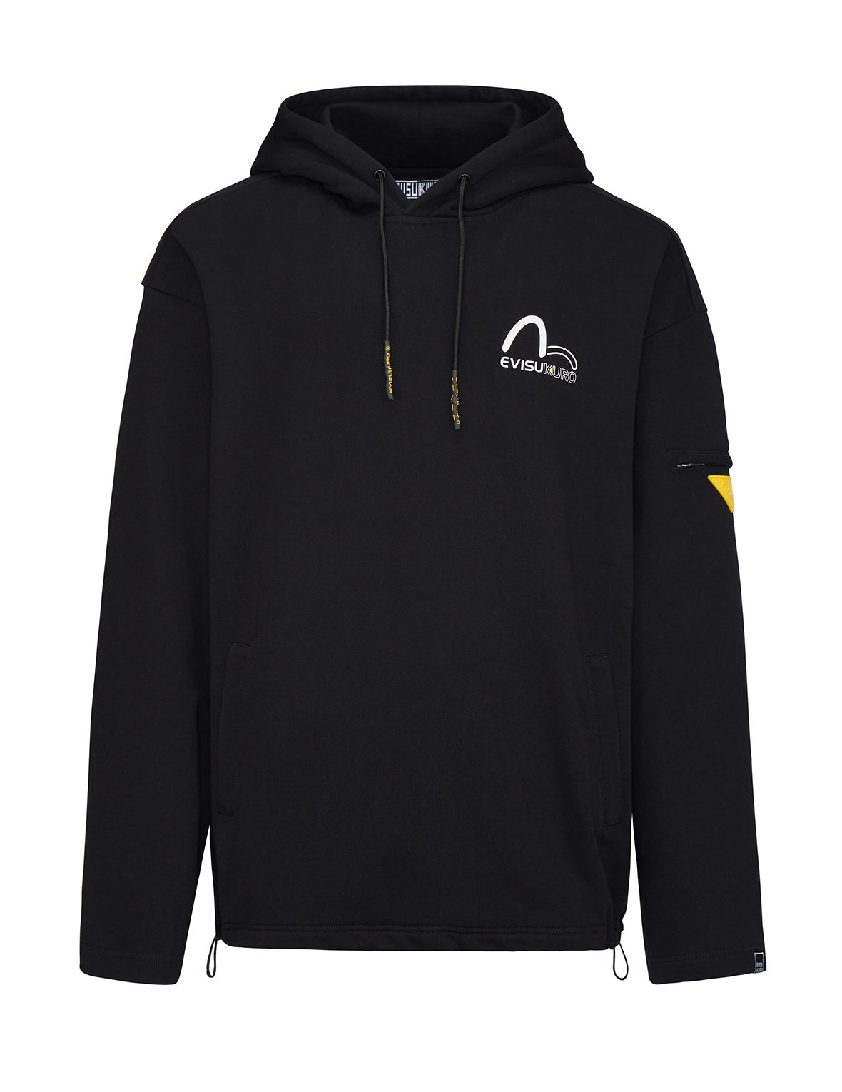 Ribbed Back Hem Hoodie - 1