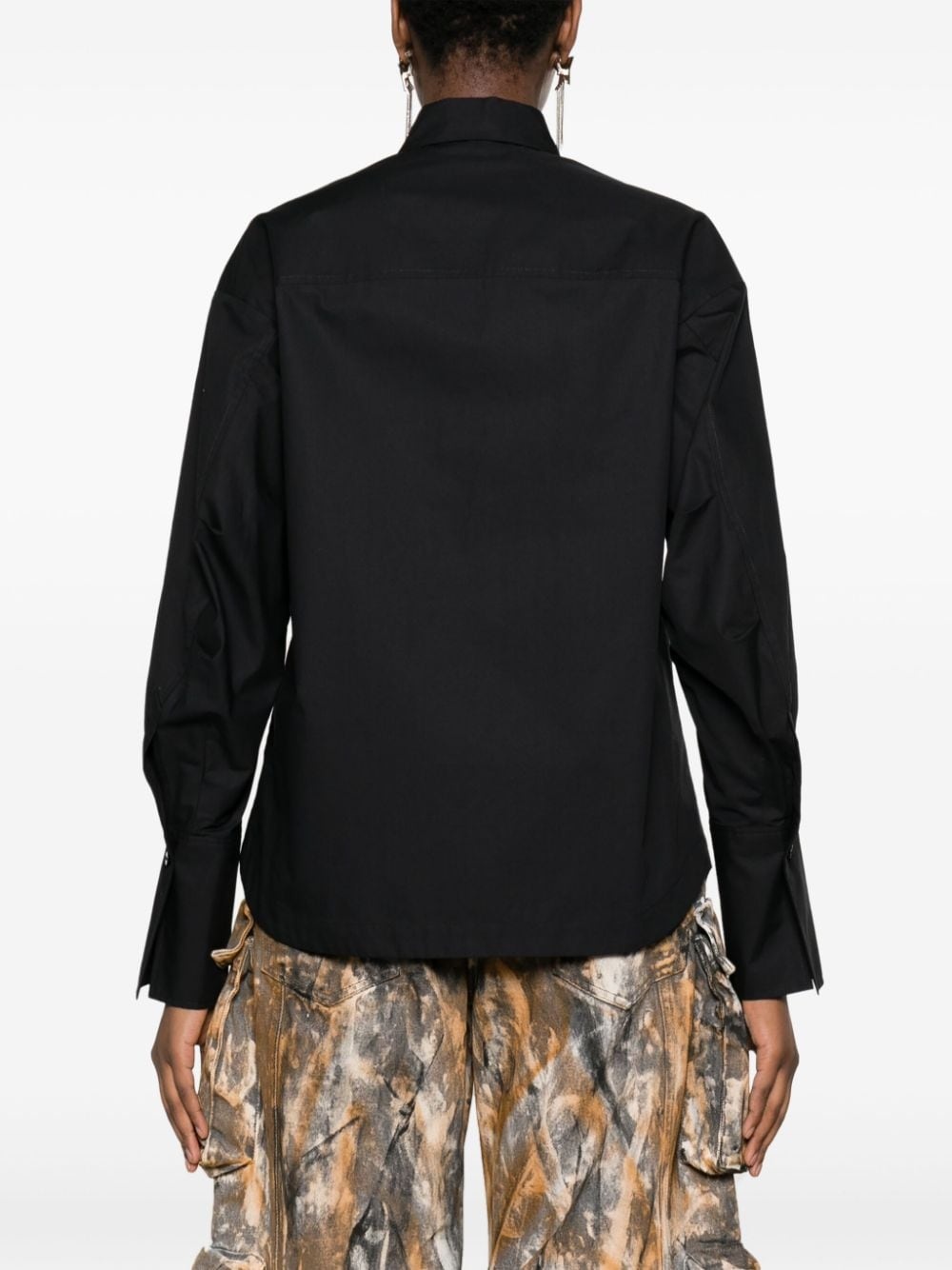 Eliza logo-embroidered cotton shirt - 4