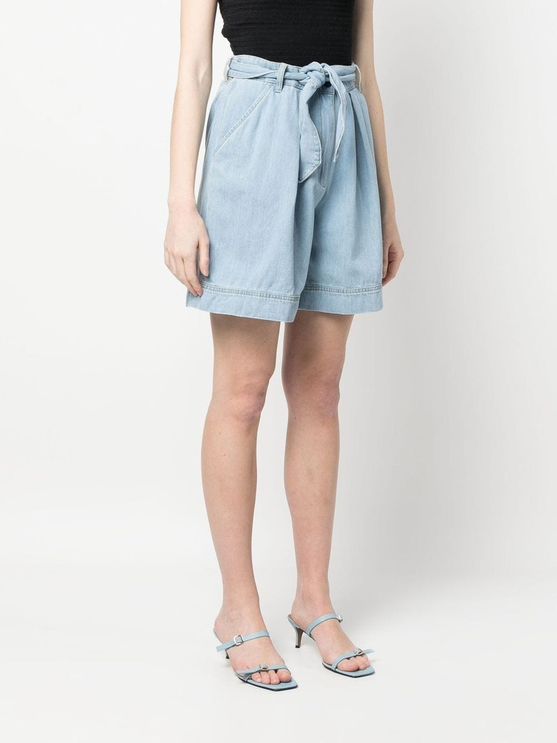 belted denim shorts 3