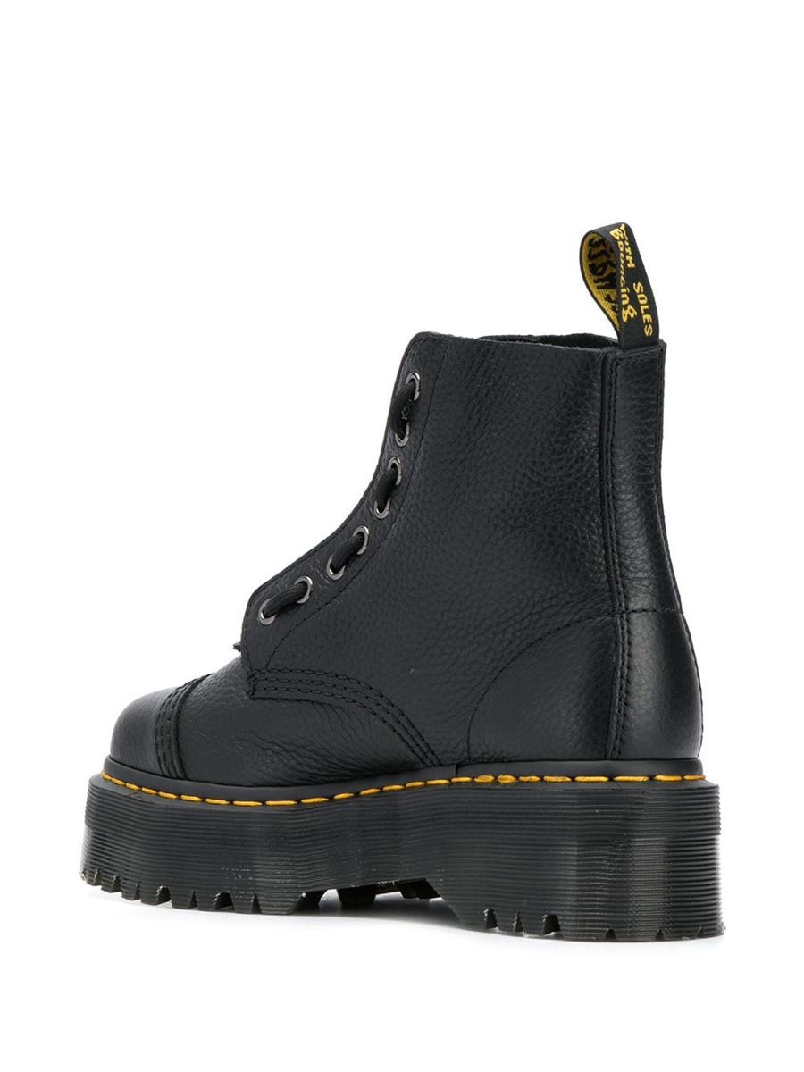 DR. MARTENS SINCLAIR LEATHER ANKLE BOOTS - 3