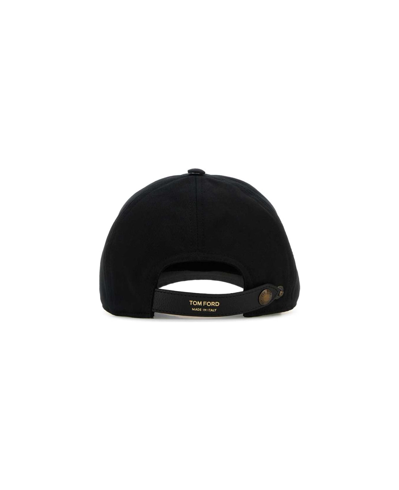 Black Baseball Cap With Logo Embroidery On The Front And Logo Lettering On The Rear In Cotton Man - 3