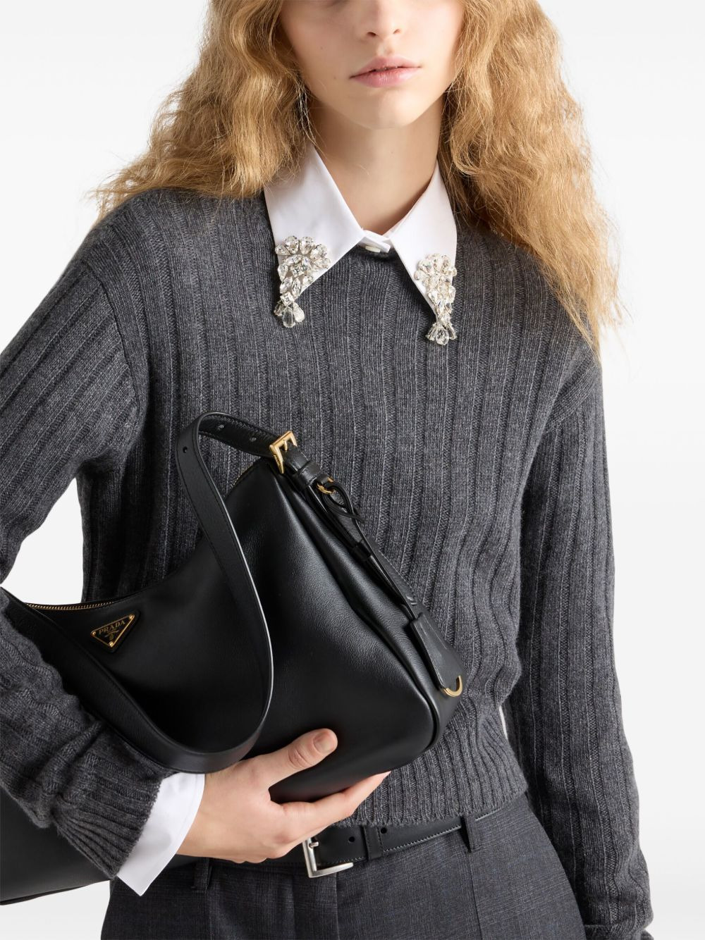cropped Re-Cashmere sweater - 4