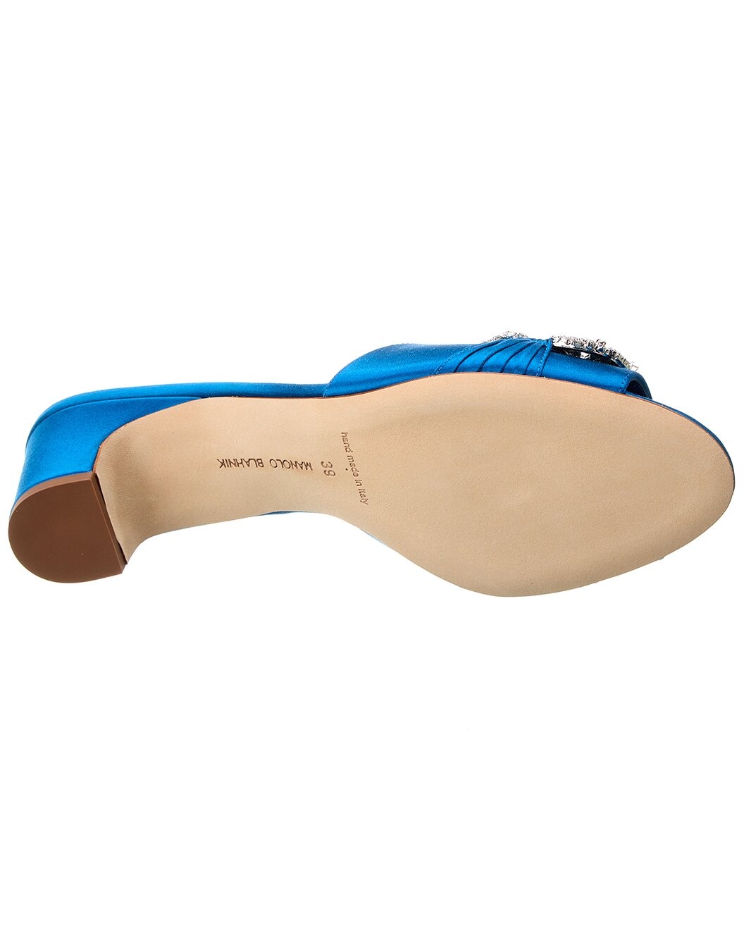 Manolo Blahnik Prinap 50 Satin Sandal - 4
