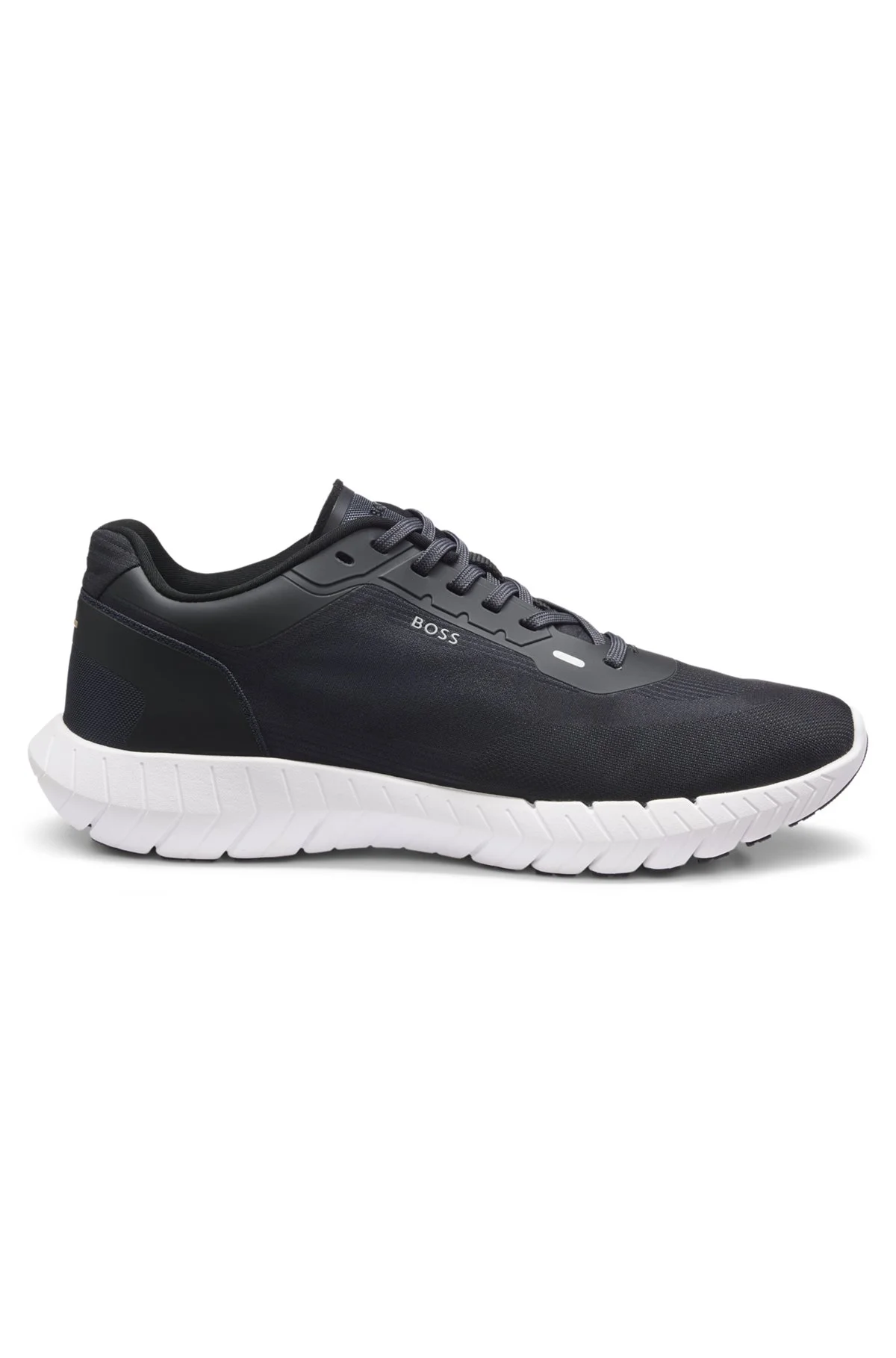 BOSS-MOTION LACE-UP SNEAKERS IN WOVEN JACQUARD - 1