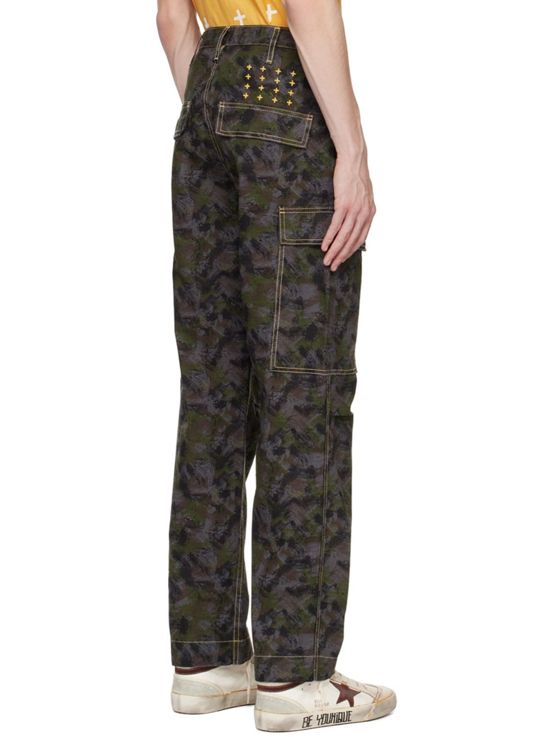 Blue & Green Fugitive Cargo Pants 3