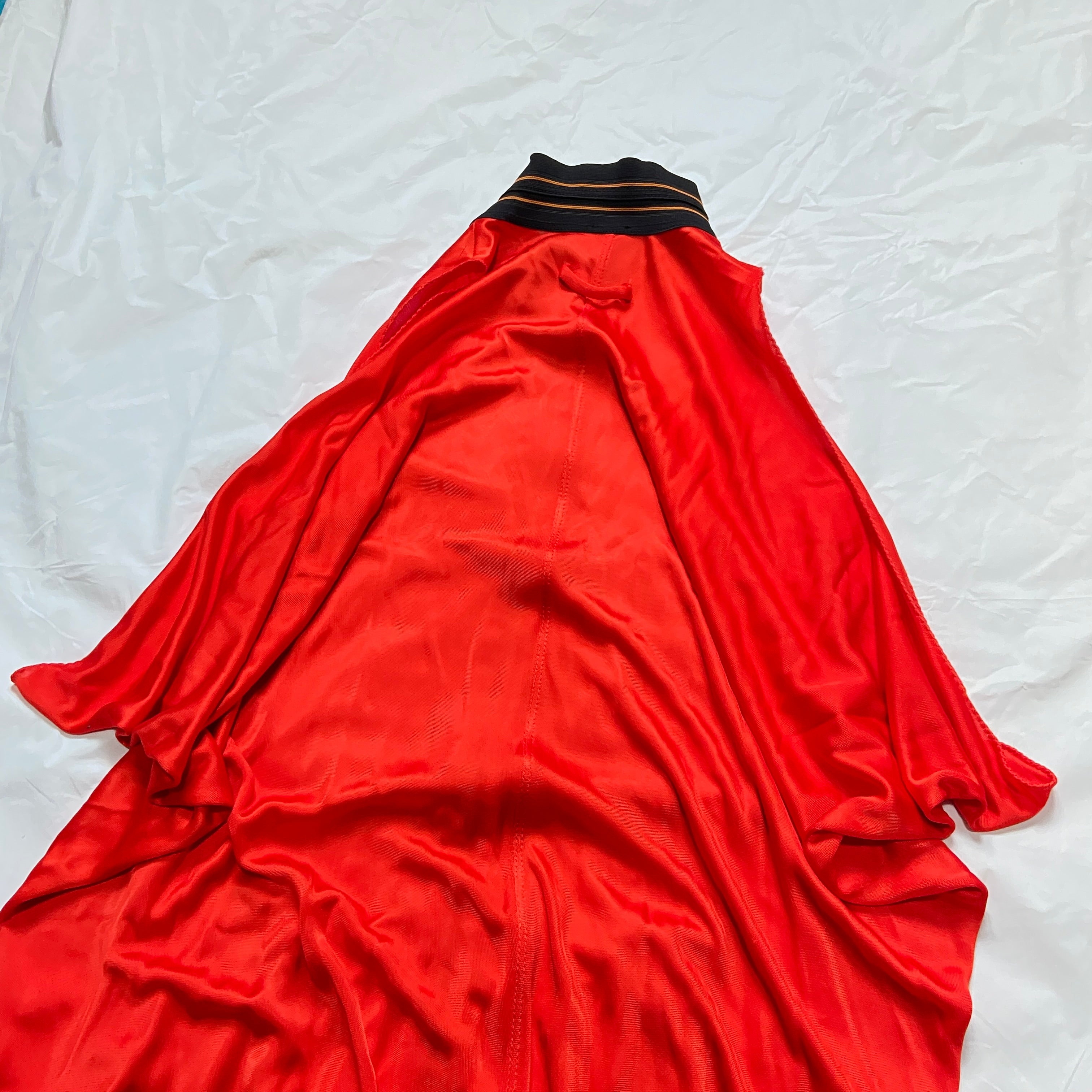 Jean Paul Gaultier fall 2007 red bomber zip dress - 9
