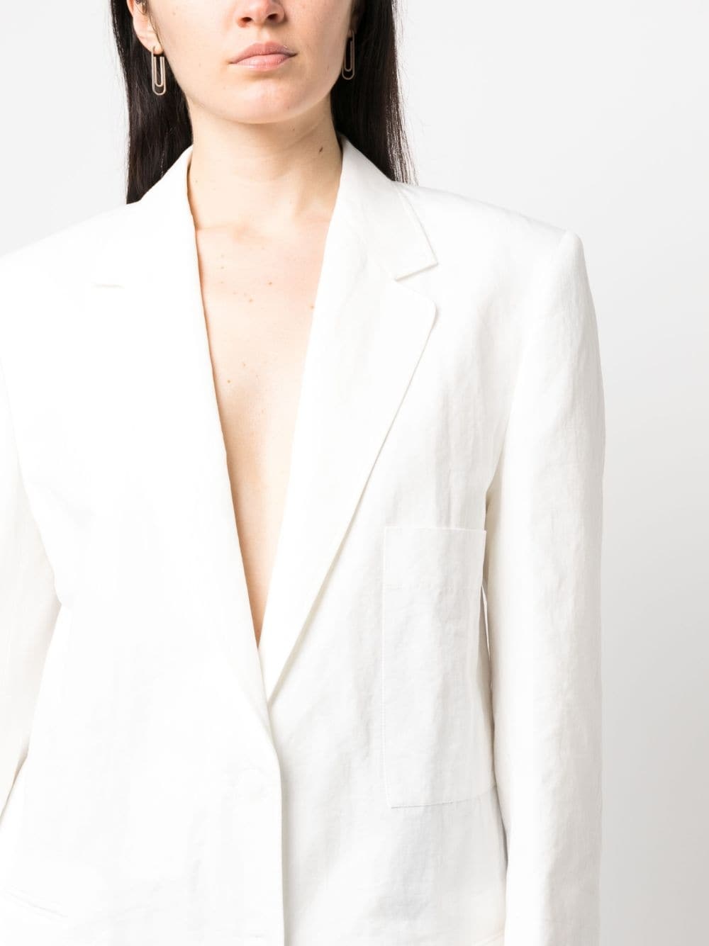 oversized single-breasted blazer - 5