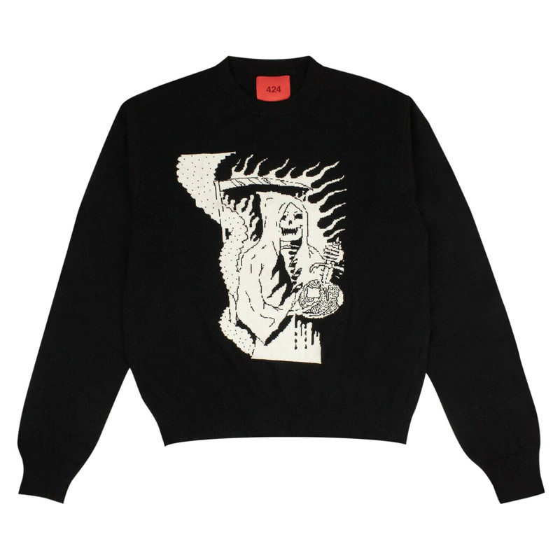 424 Grim Reaper Sweater 'Black' 1