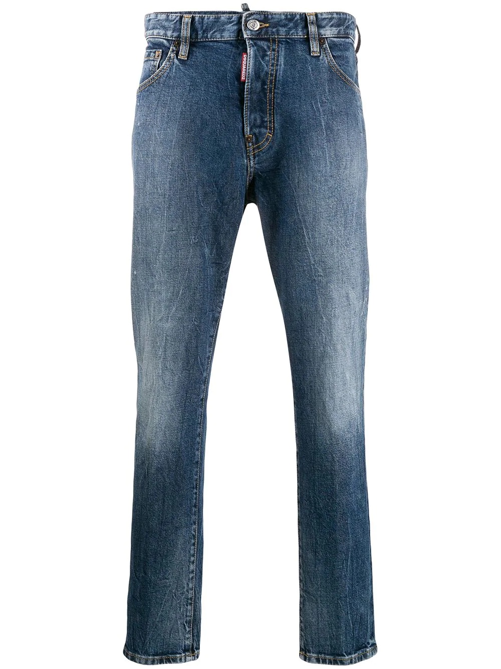 faded effect jeans - 1