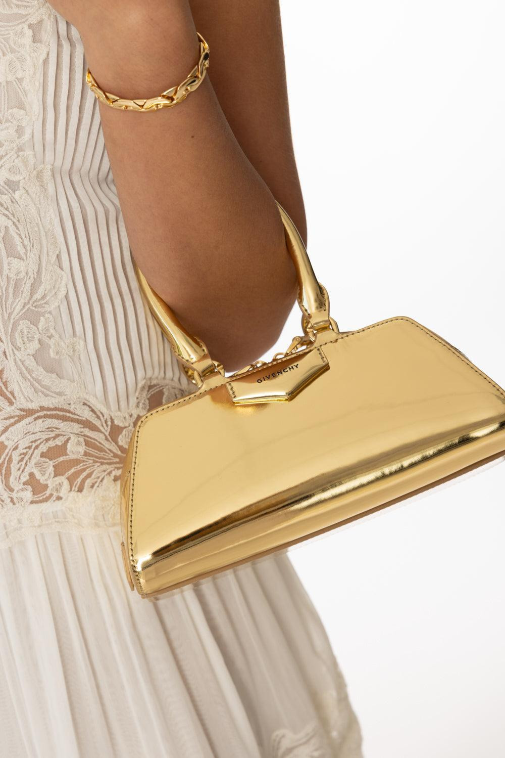Mini Antigona Bag - Golden - 4