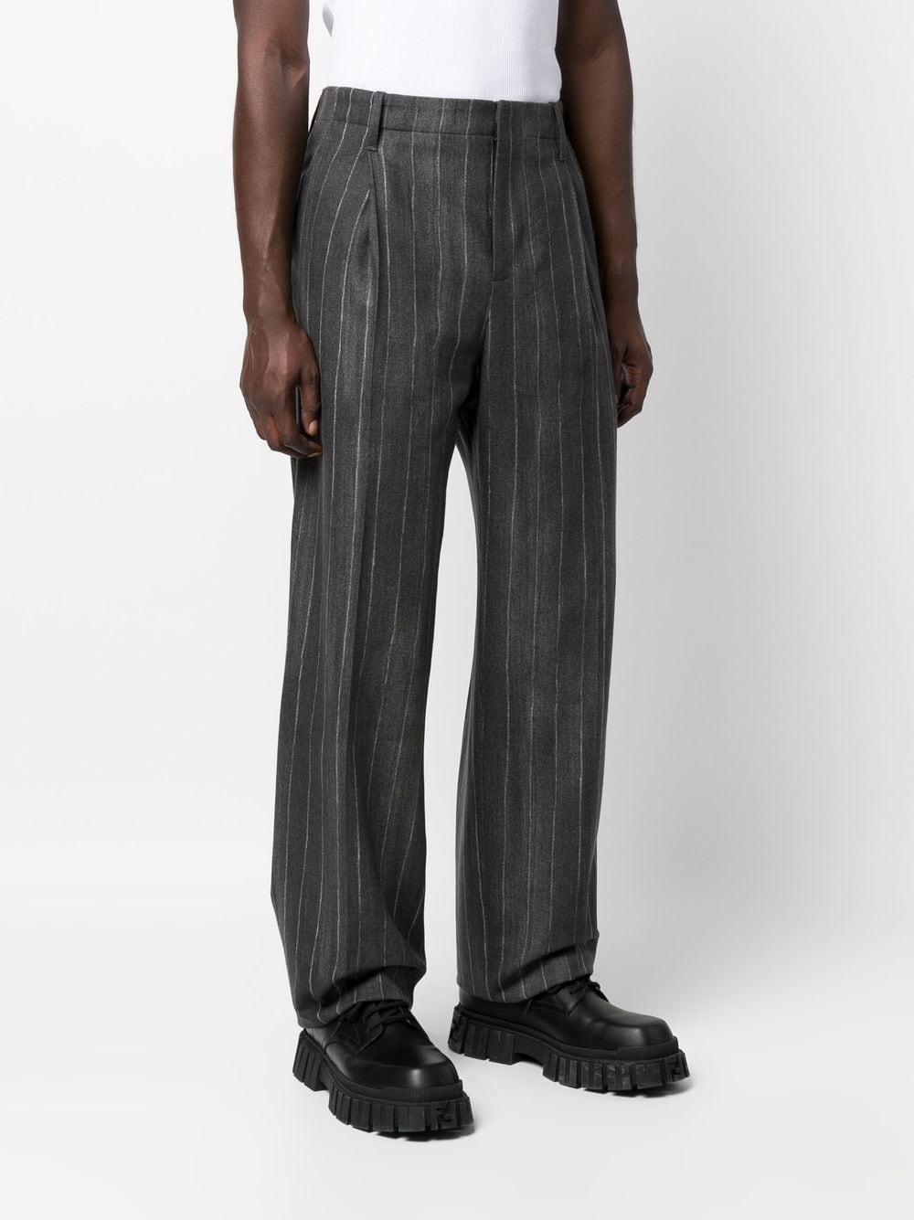 striped tailored trousers - 3