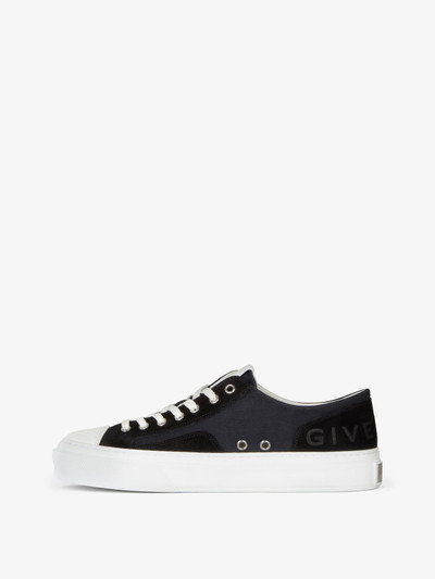 Givenchy GIVENCHY CITY SNEAKERS IN CANVAS AND SUEDE outlook