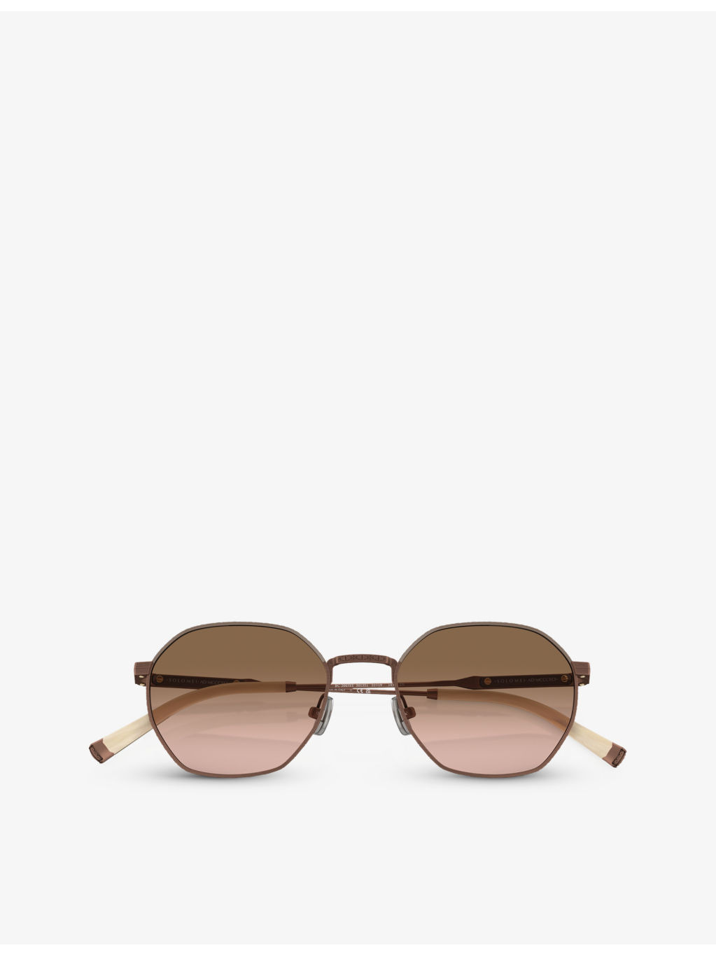 BC2004ST Sartorial Sunset round-frame rose gold-plated titanium sunglasses - 5