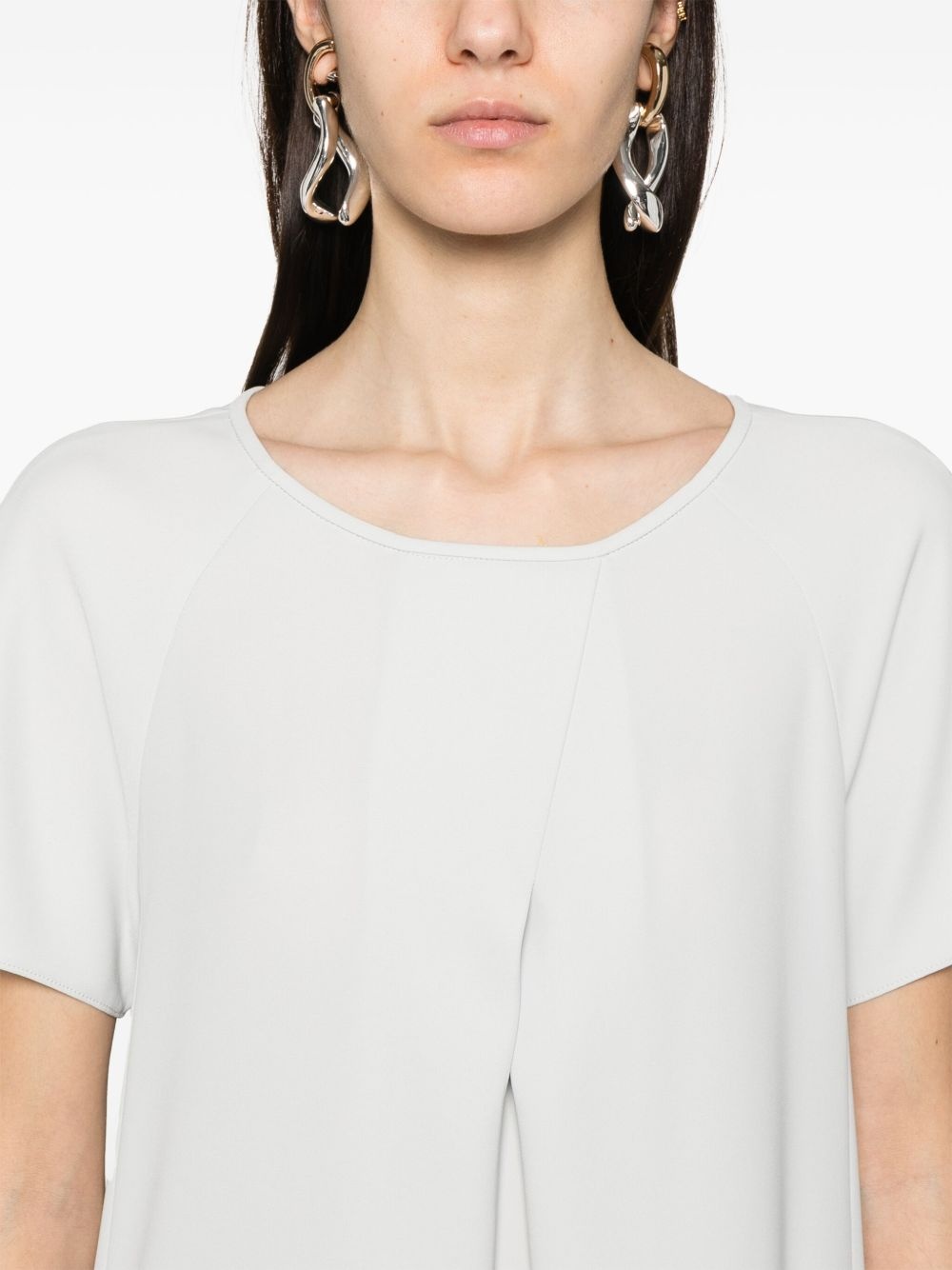 crew-neck mini dress - 5