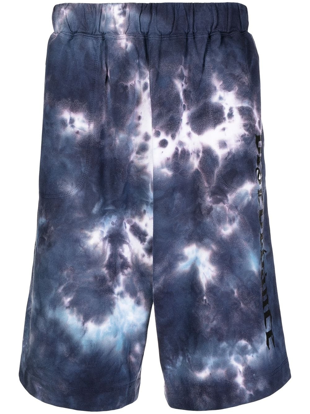 tie dye-print track shorts - 1