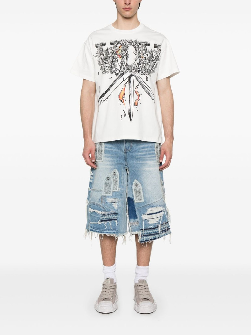 WHO DECIDES WAR Patched Arch Repaired Blowout shorts outlook