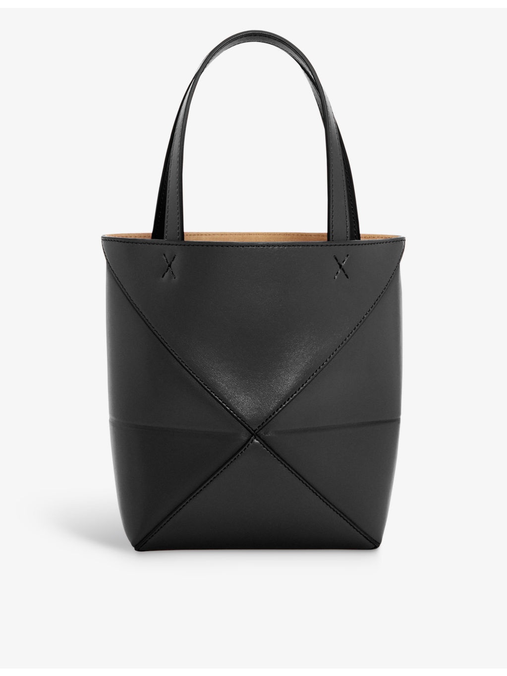 Puzzle Fold mini leather tote bag - 4