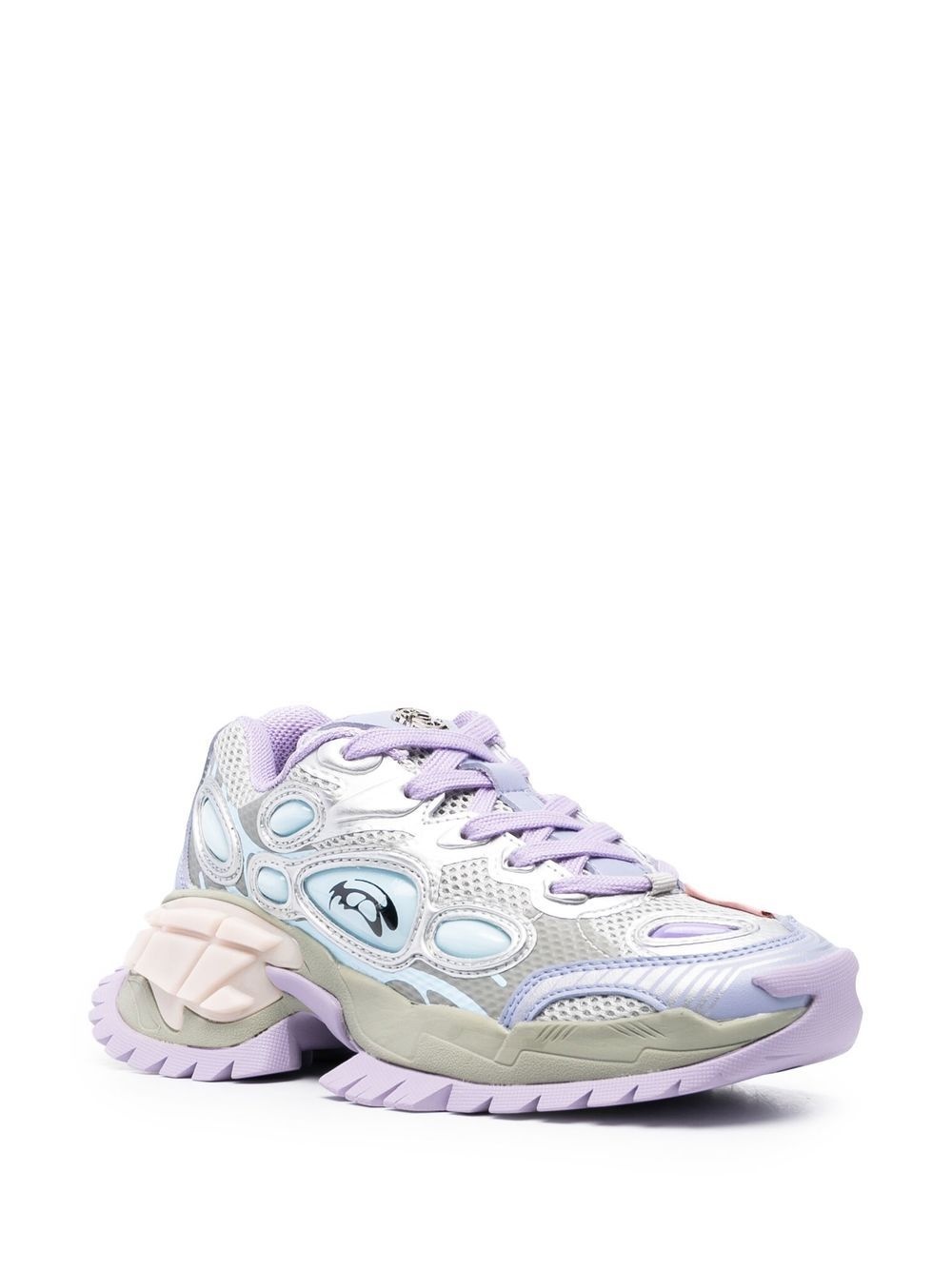 panelled chunky sneakers - 2