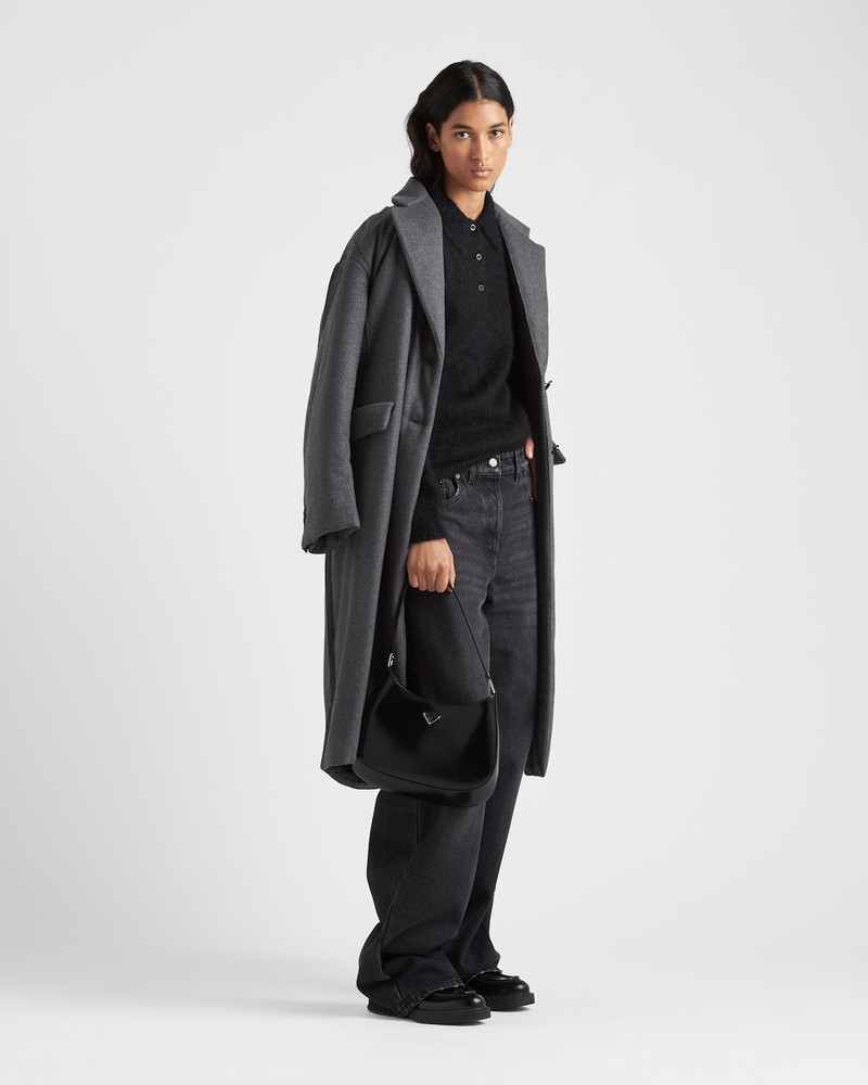 Prada Slim-fit mohair polo shirt outlook