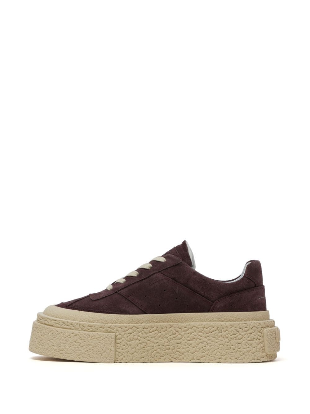 low-top suede sneakers - 5