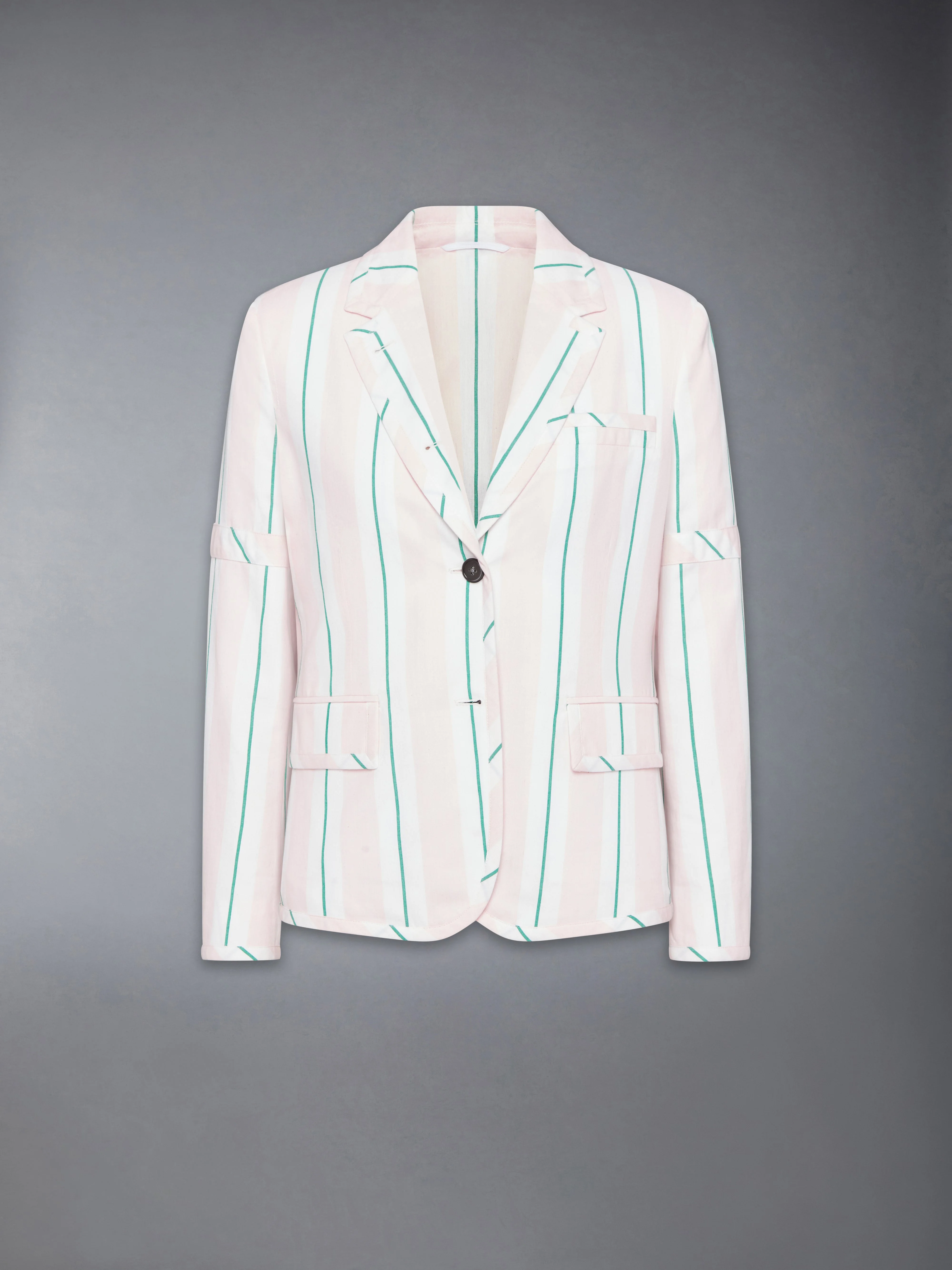 MADRAS COTTON REPP STRIPE RELAXED SPORTCOAT - 1