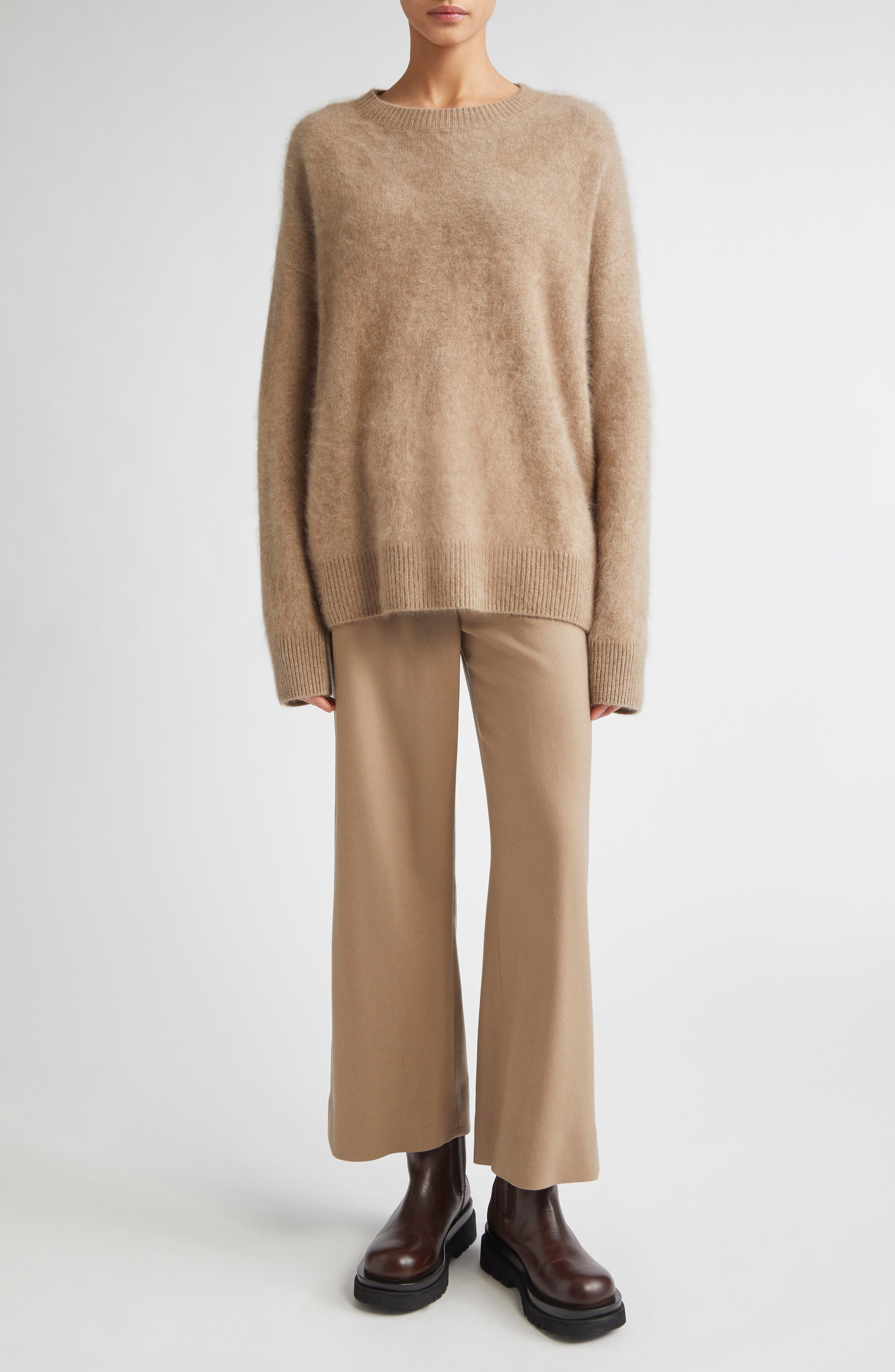 Max Mara Dante Oversize Cashmere Sweater in Beige at Nordstrom - 2