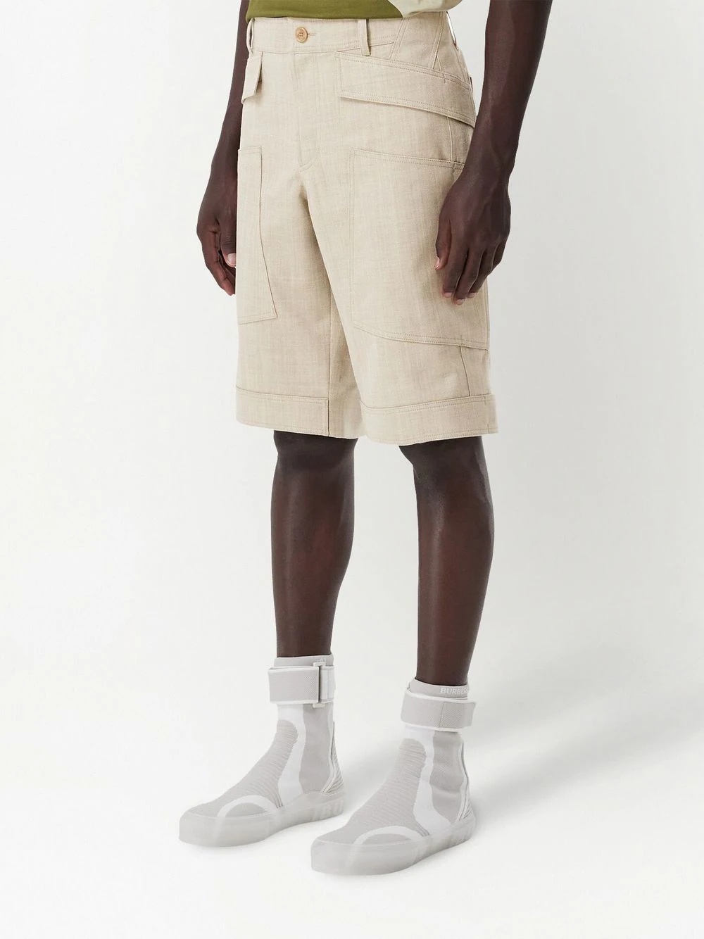 cuff-detail Bermuda shorts - 3