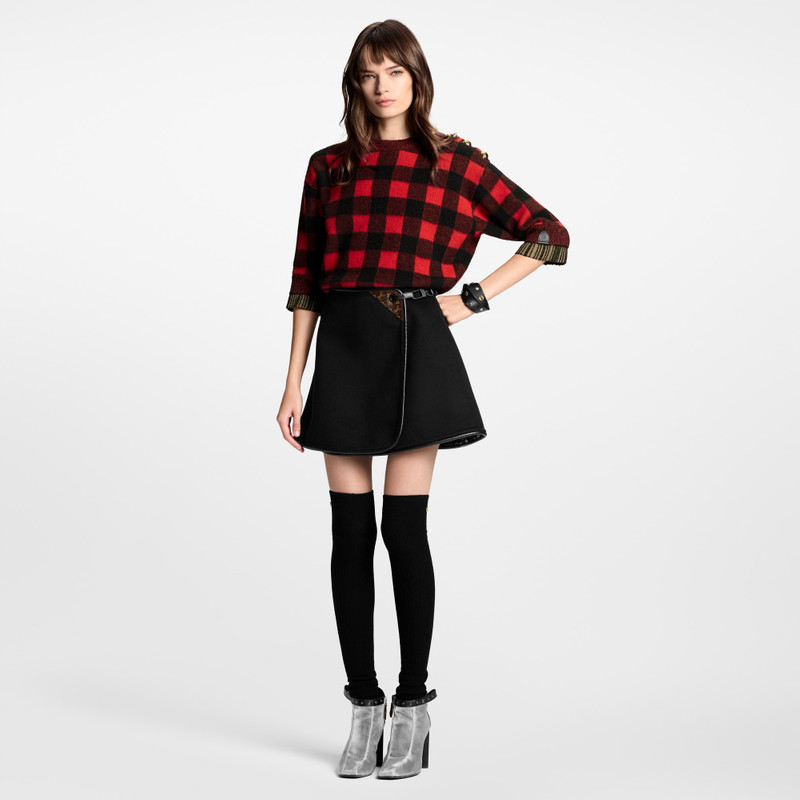 Louis Vuitton Graphic Check Knit Top outlook