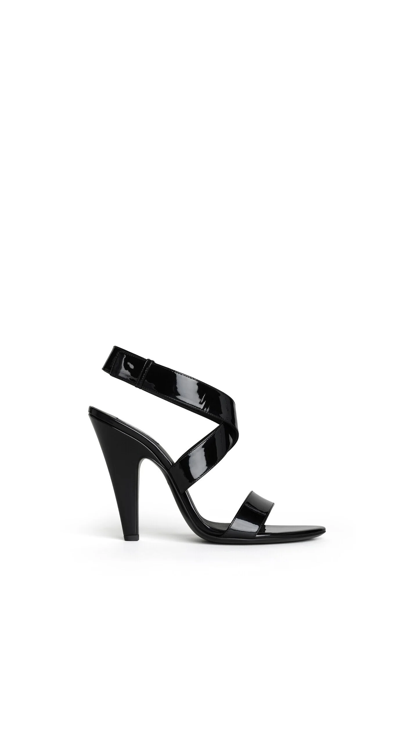 CONE SANDALS IN PATENT CALFSKIN - 1