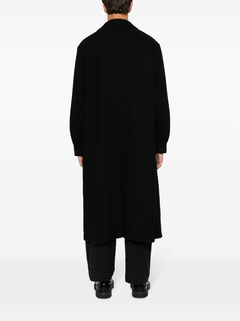 notched-lapel felted trench coach 4