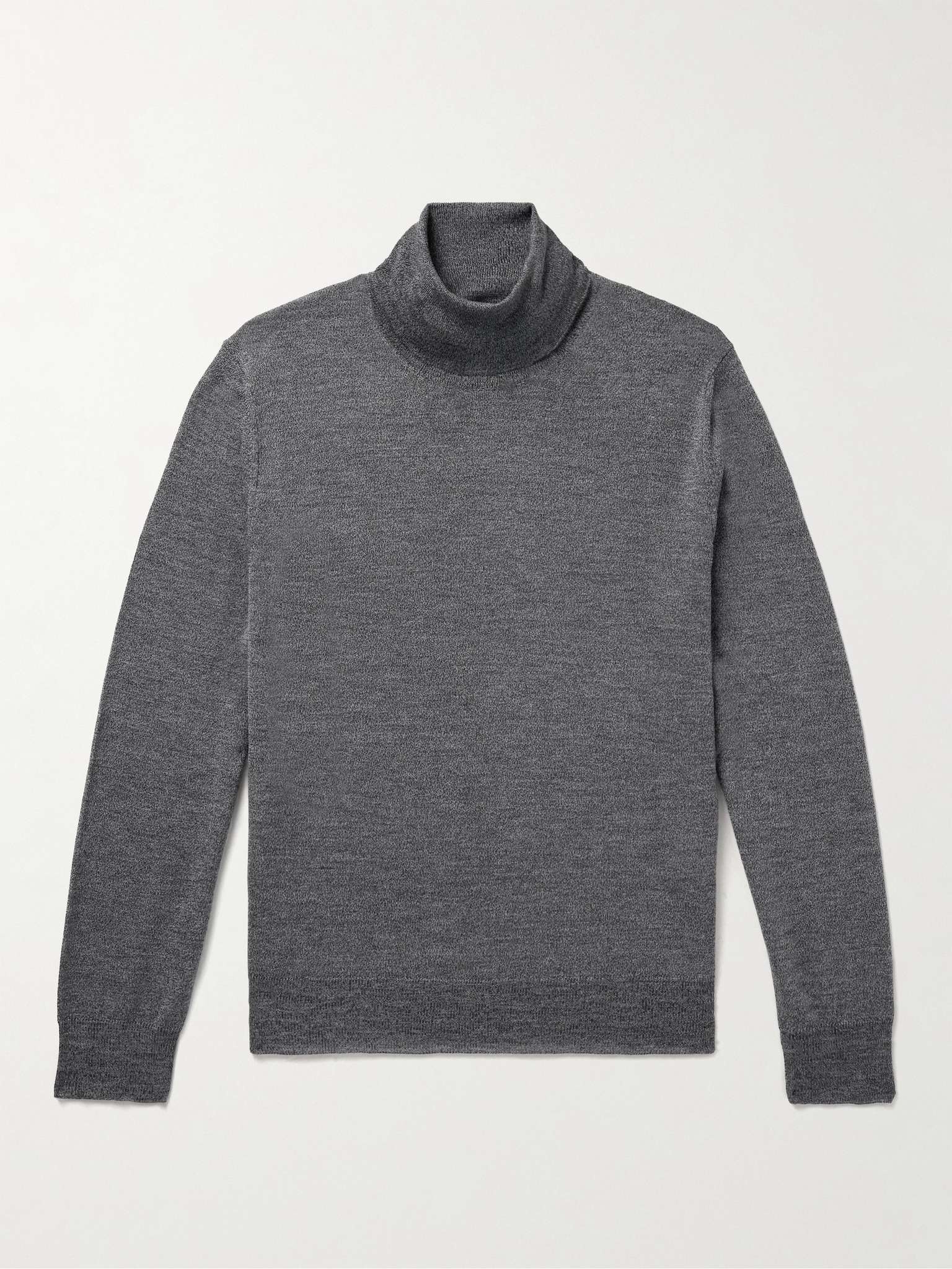 Slim-Fit Merino Wool Rollneck Sweater - 1