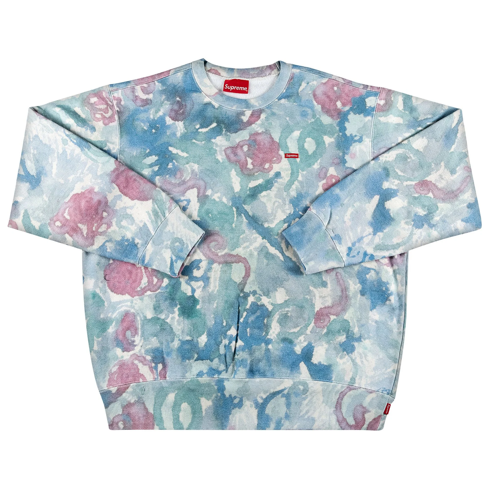 Supreme Small Box Crewneck 'Watercolor Floral' - 1