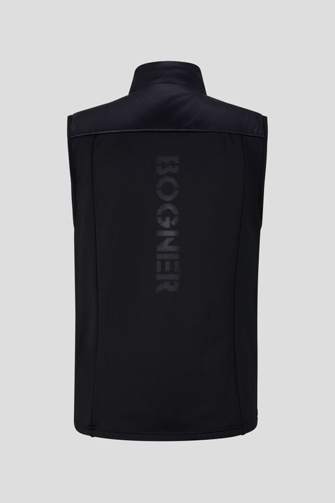 Jay Quilted waistcoat in Black - 2