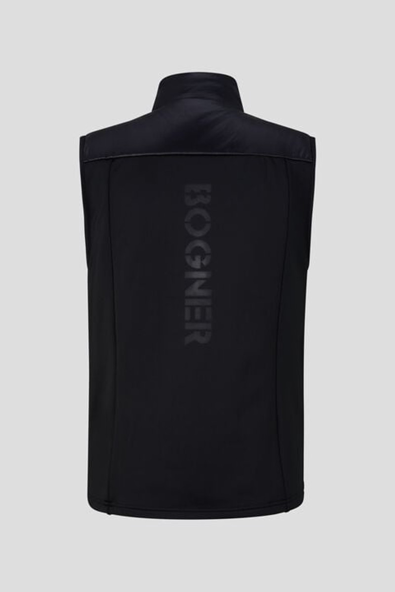 BOGNER Jay Quilted waistcoat in Black outlook