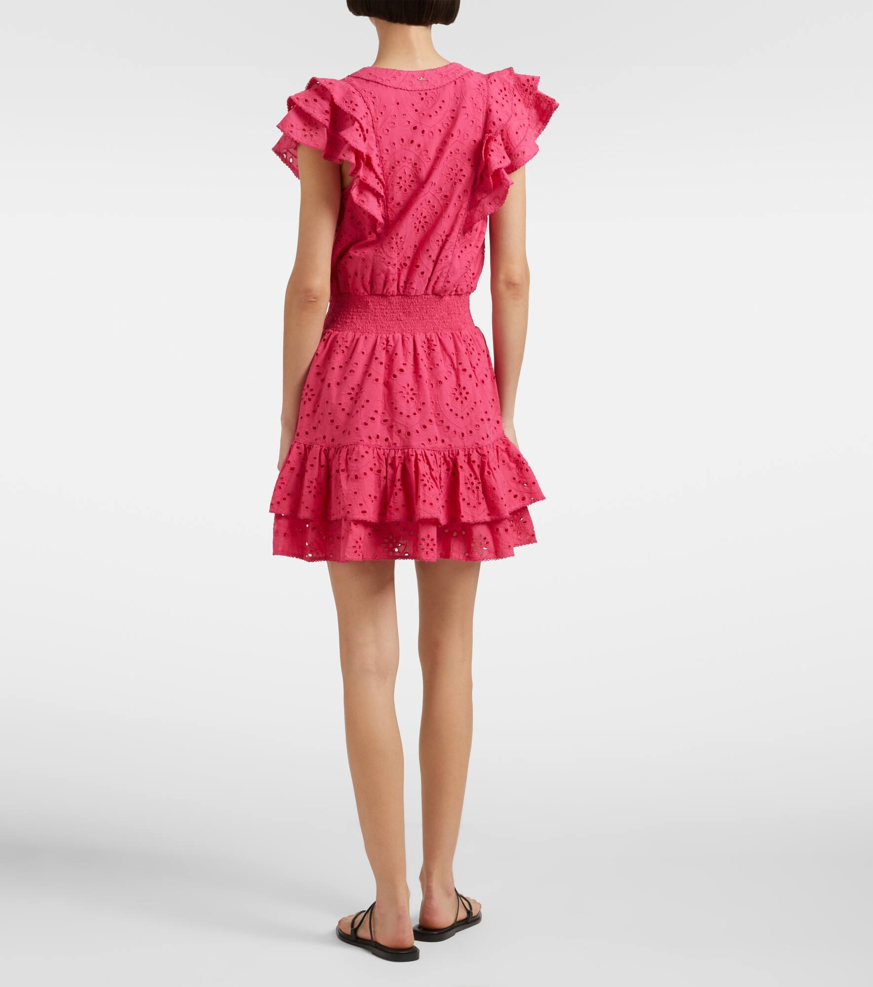 Camila shirred cotton minidress - 3