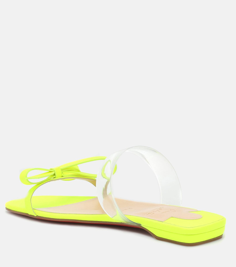 Christian Louboutin Just Nodo PVC-trimmed leather sandals outlook