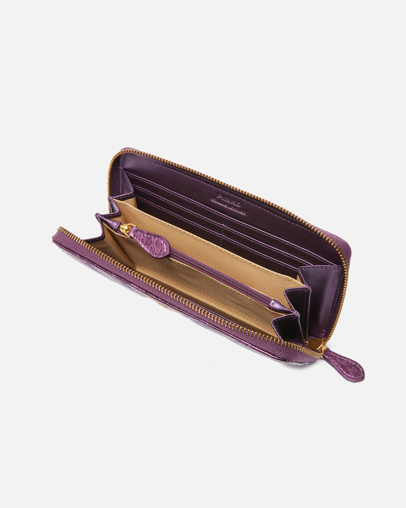 RECTANGULAR WALLET IN METALLIC QUILTED LEATHER 3