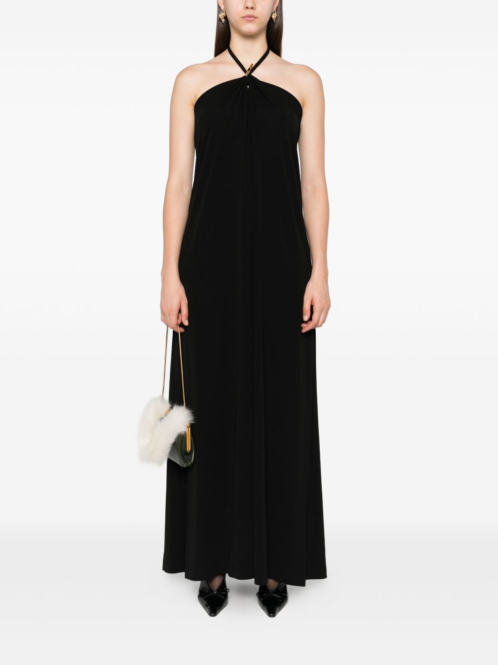 halterneck maxi day dress - 2