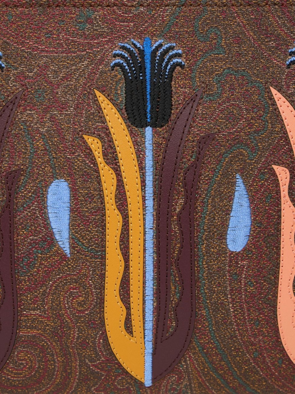 x Agostino Iacurci embroidered clutch bag - 5