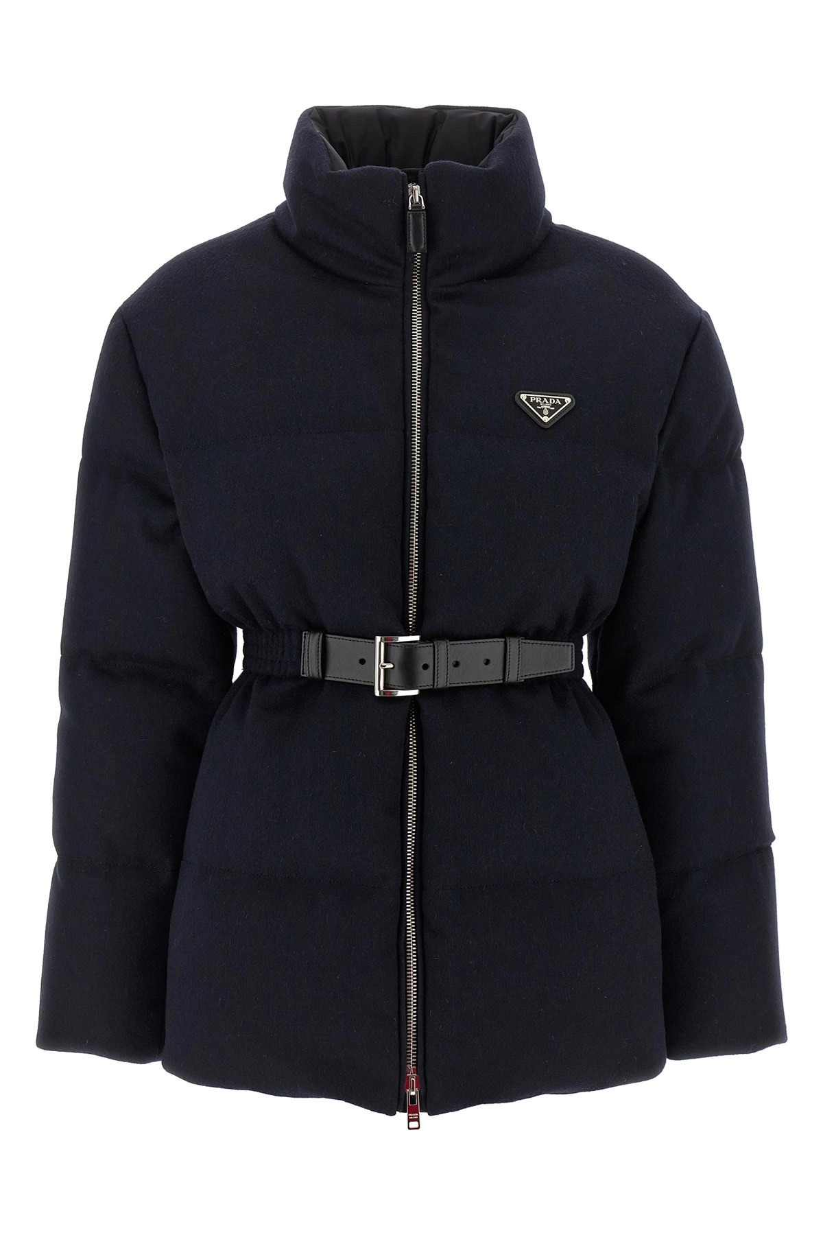 Belt wool down jacket - 1