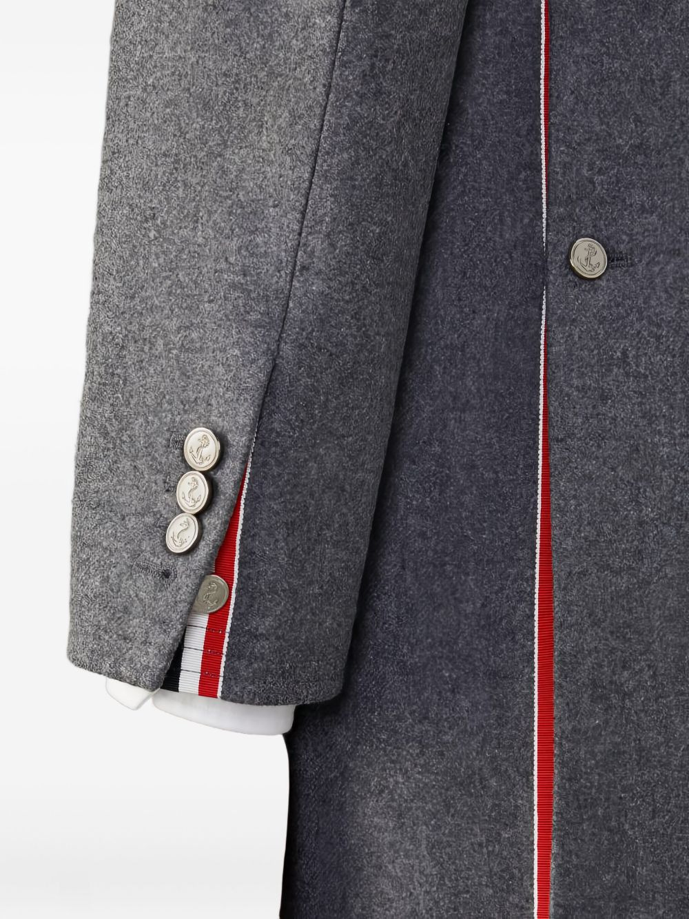 four-bar single-breasted coat - 4