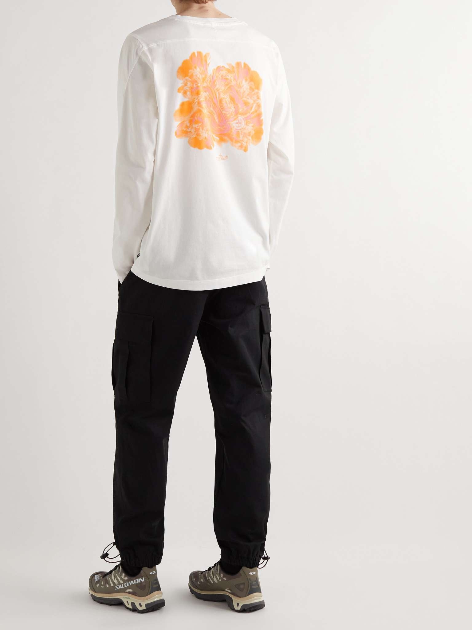 Neo Flora Printed Organic Cotton-Jersey T-Shirt - 2
