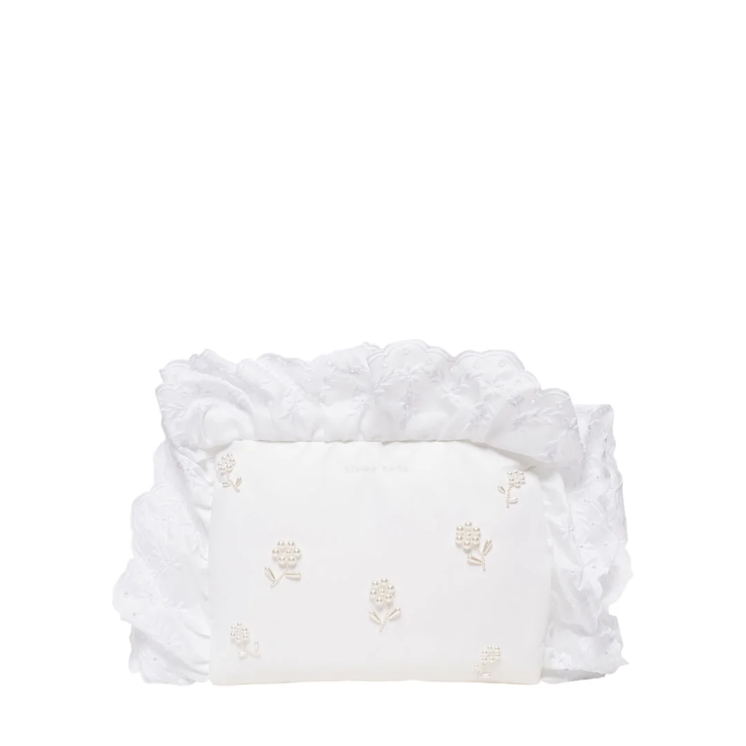 Pillowcase Clutch Bag With Embroidery - 1
