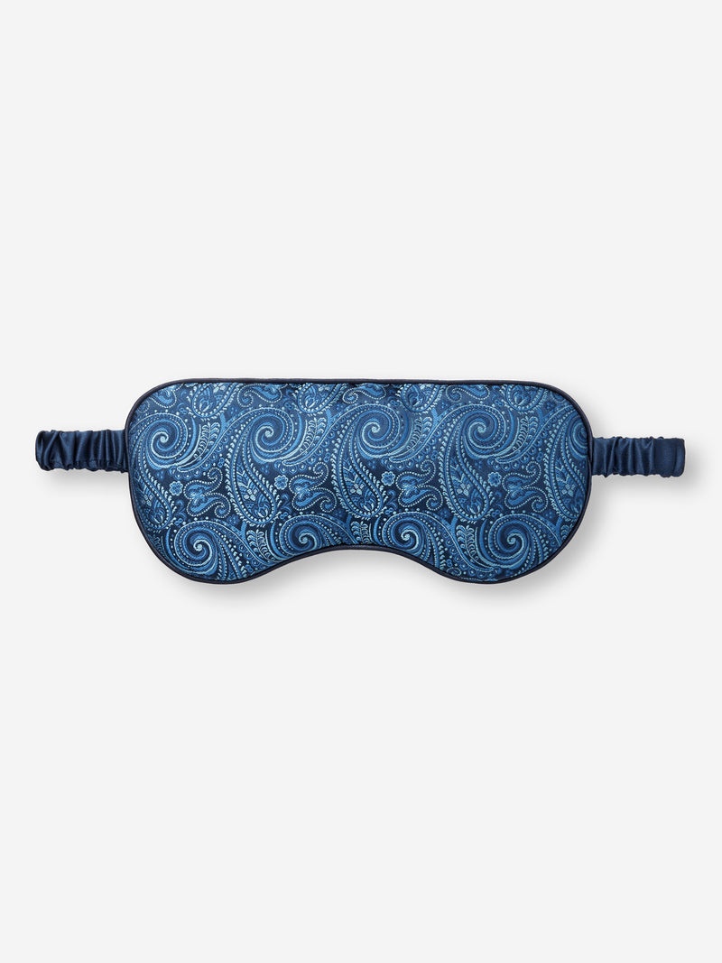 Eye Mask Verona Silk Satin Navy - 1