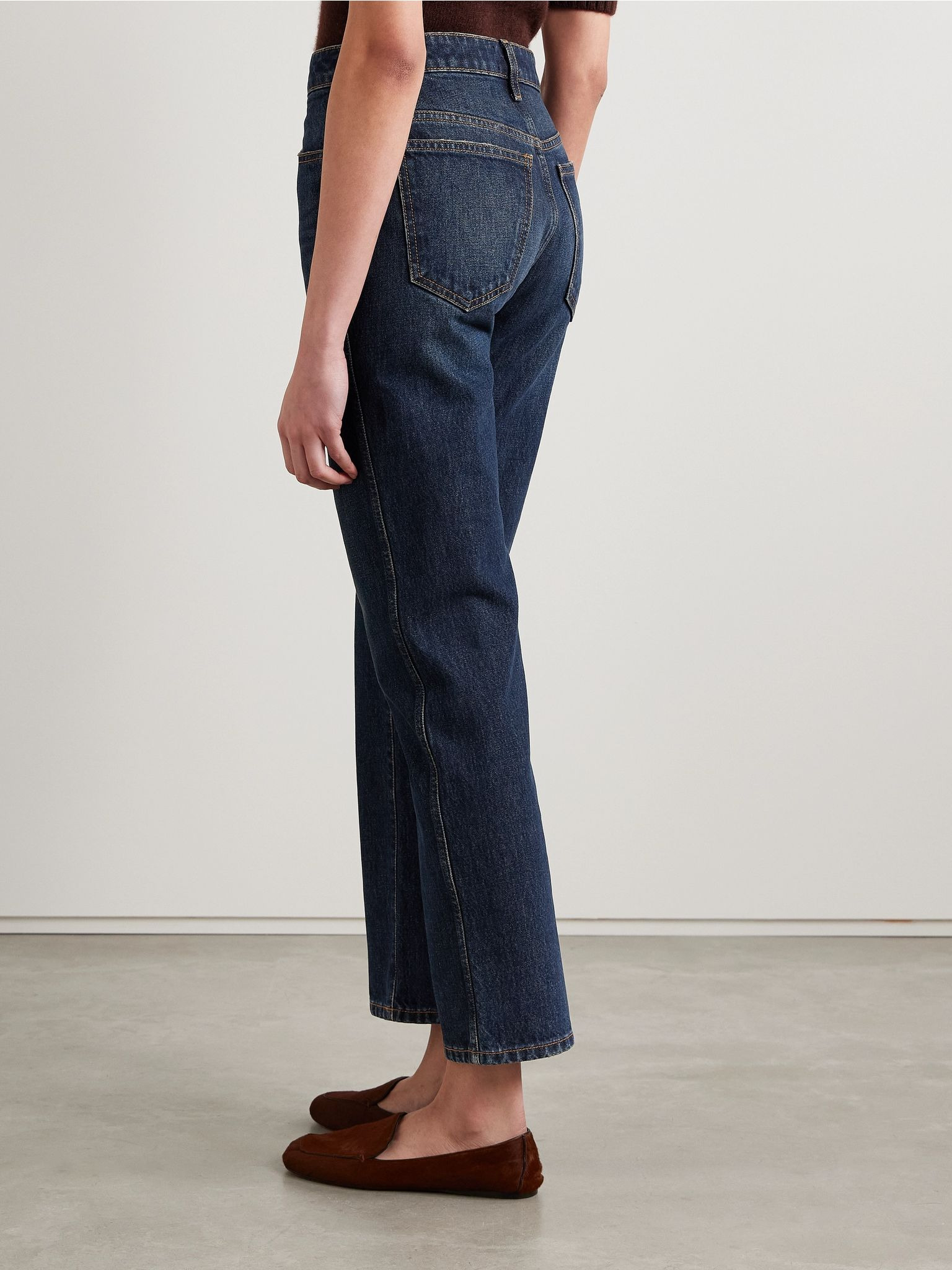 Abigail high-rise straight-leg jeans Dark denim - 4